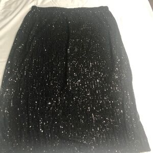 Vince Camuto sequin black skirt